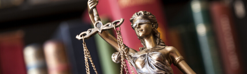 blind lady of justice holding scales