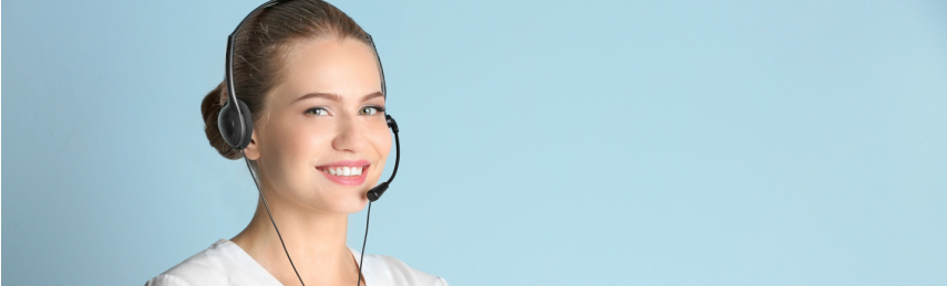 virtual receptionist smiling